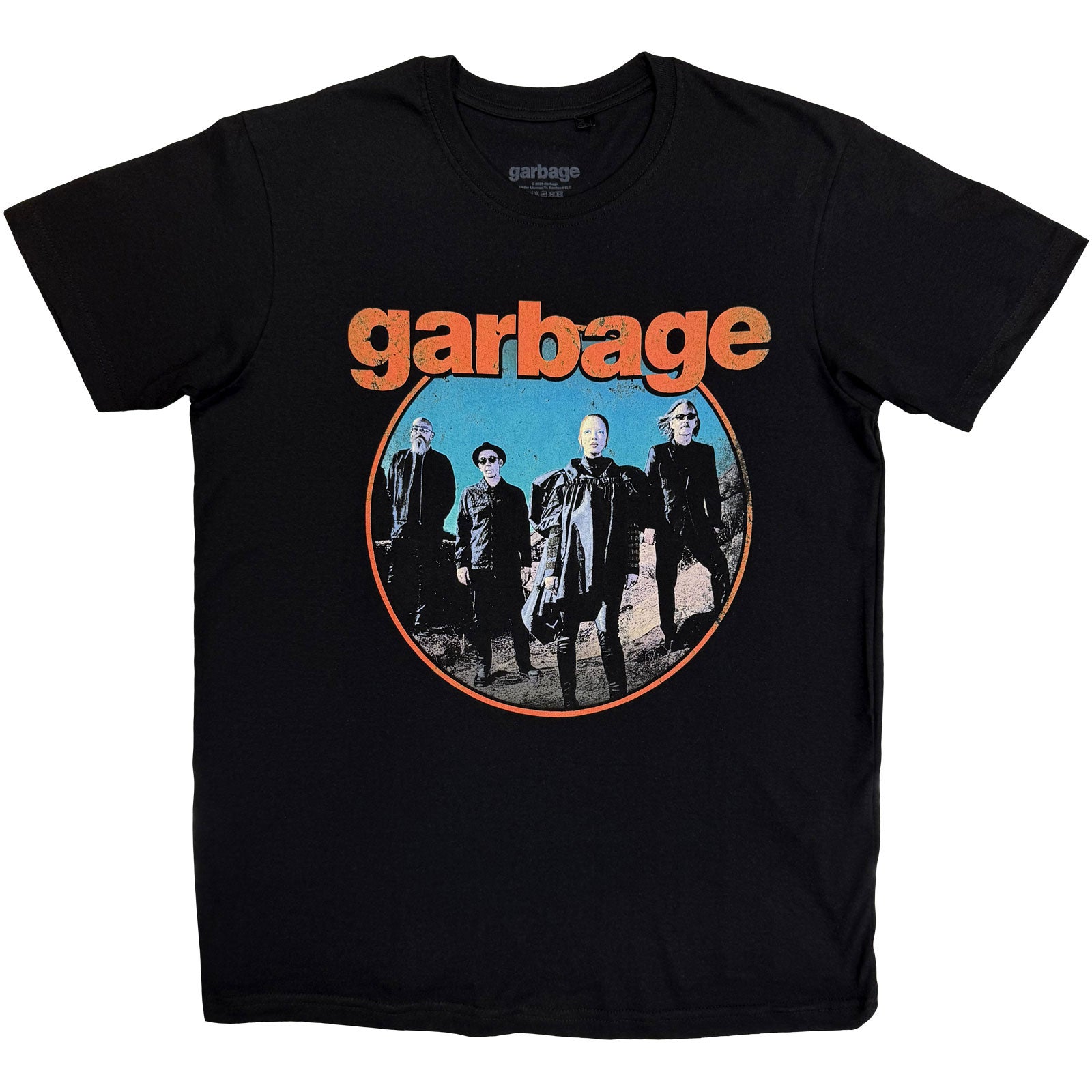 Garbage: Band Circle T-Shirt