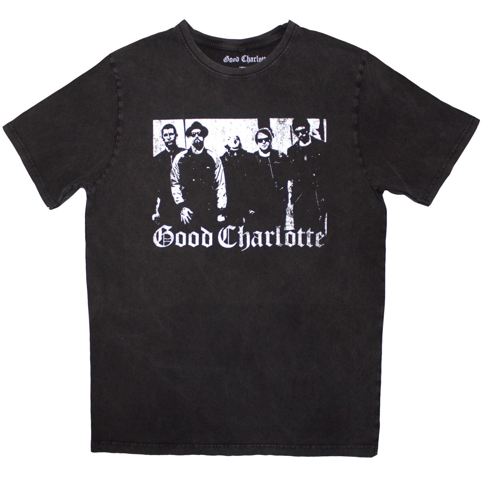 Good Charlotte: Band Photo Stone Wash T-Shirt (Wash)