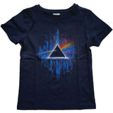 Pink Floyd: Dark Side of The Moon Blue Splatter T-shirt – officielt merchandise