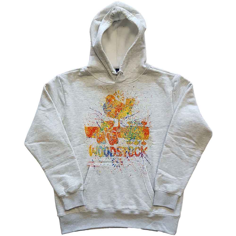 Woodstock: Splatter Hoodie – officielt merchandise