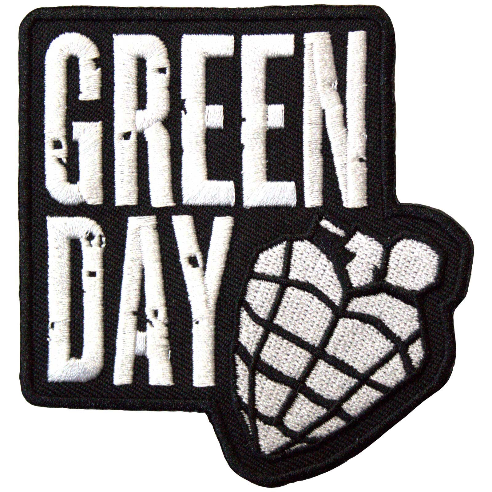 Green Day: Stacked Logo & Grenade Standard Patch