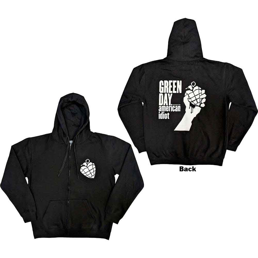 Green Day: American Idiot The Musical Zipped Hoodie (Back Print)
