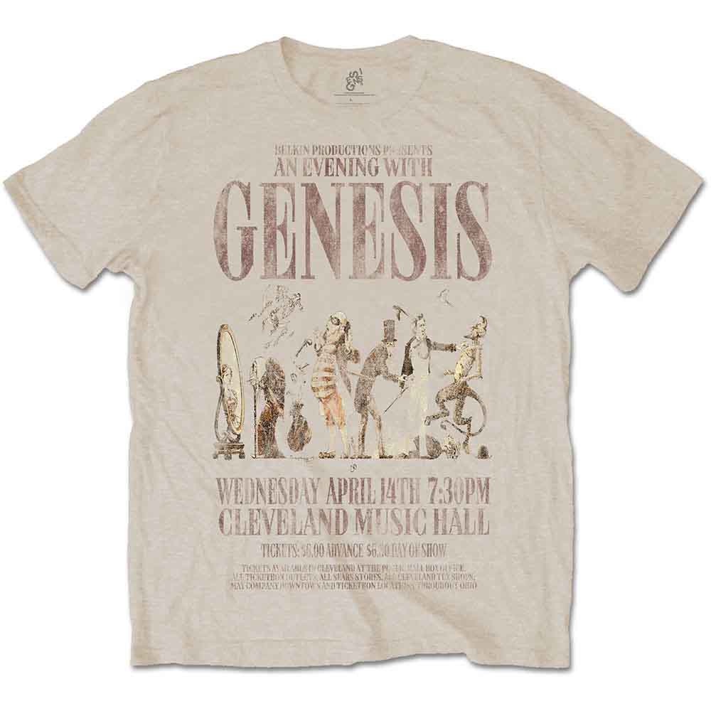 Genesis: An Evening With (Sand) T-shirt – officielt merchandise