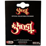 Ghost: Logo Red Shadow Pin Badge