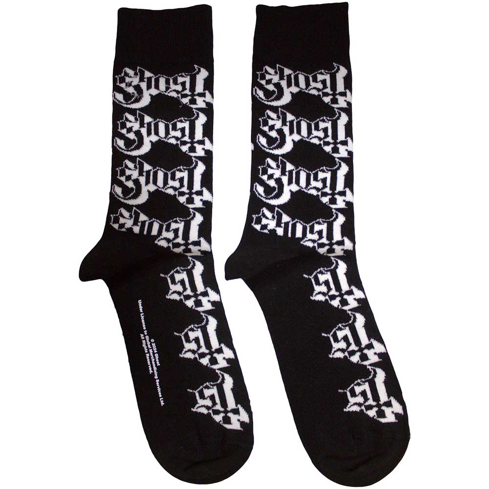 Ghost: Logo Pattern Ankle Socks