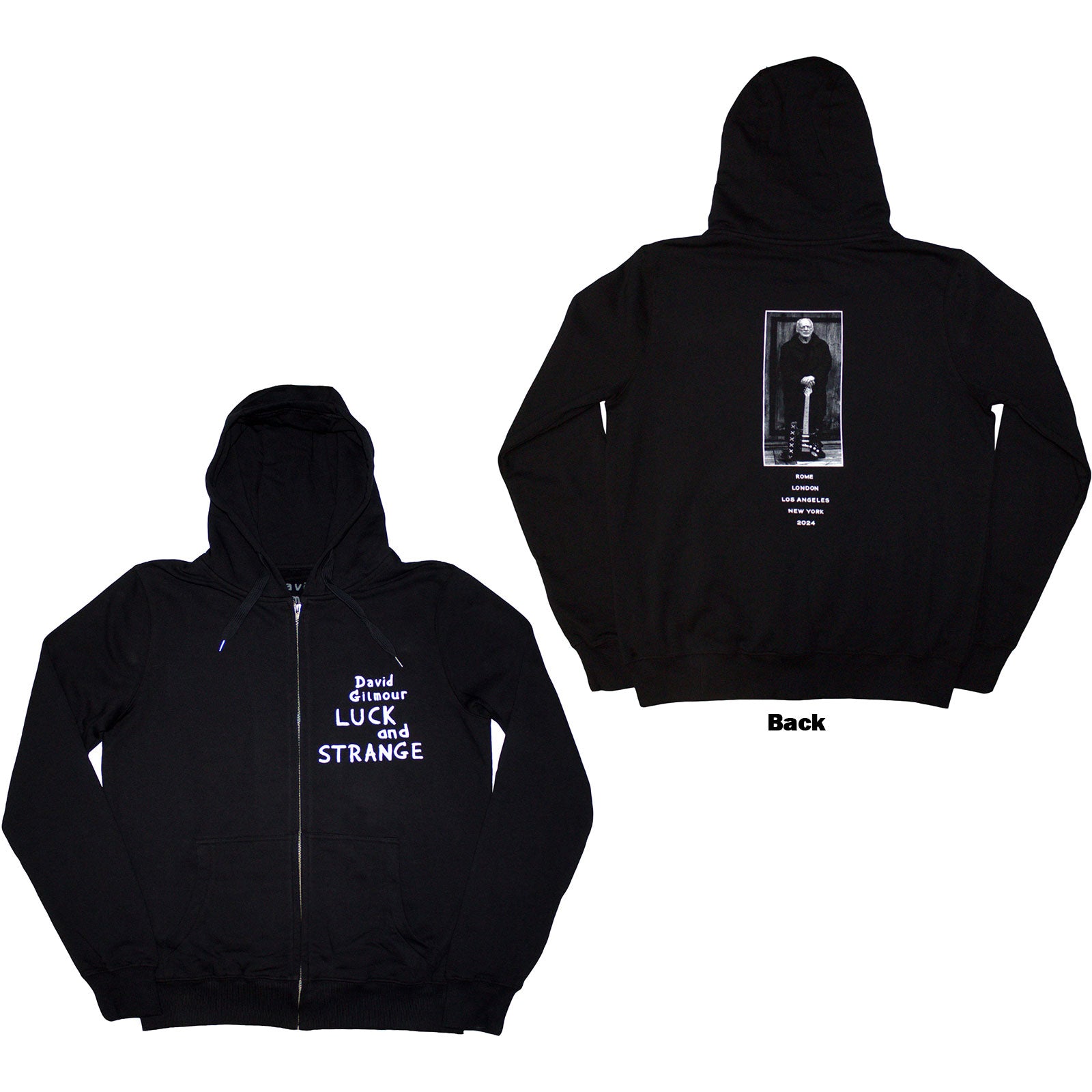David Gilmour: Luck & Strange Tour Pullover Hoodie (Back Print)