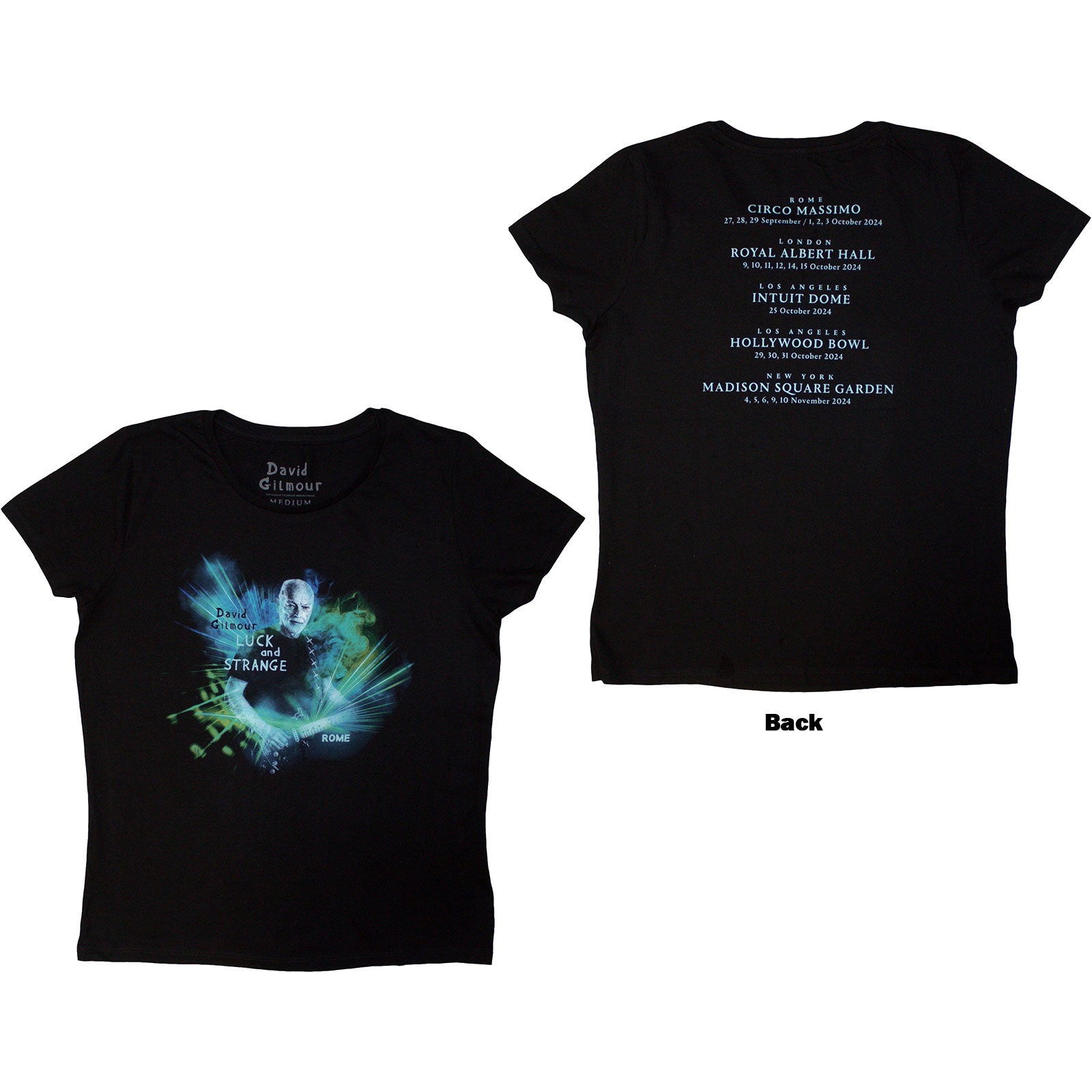 David Gilmour: Luck & Strange Rome T-shirt – officielt merchandise