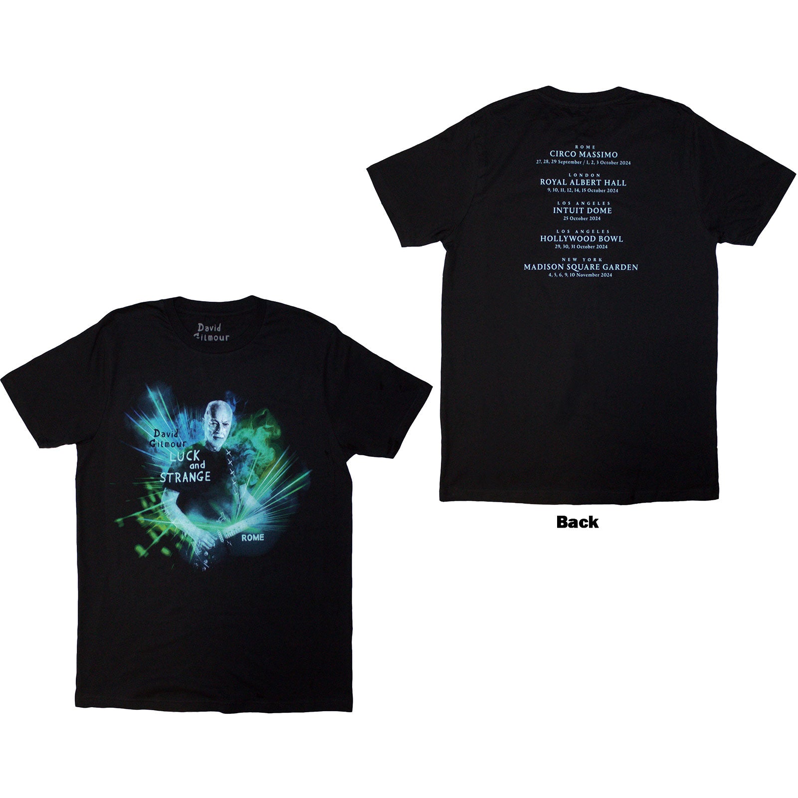 David Gilmour: Luck & Strange Rome T-shirt – officielt merchandise