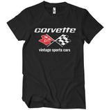 Corvette Vintage Sport Cars T-Shirt T-Shirt fra Corvette