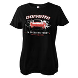 Corvette - In Speed We Trust Girly Tee Girly Tee fra Corvette