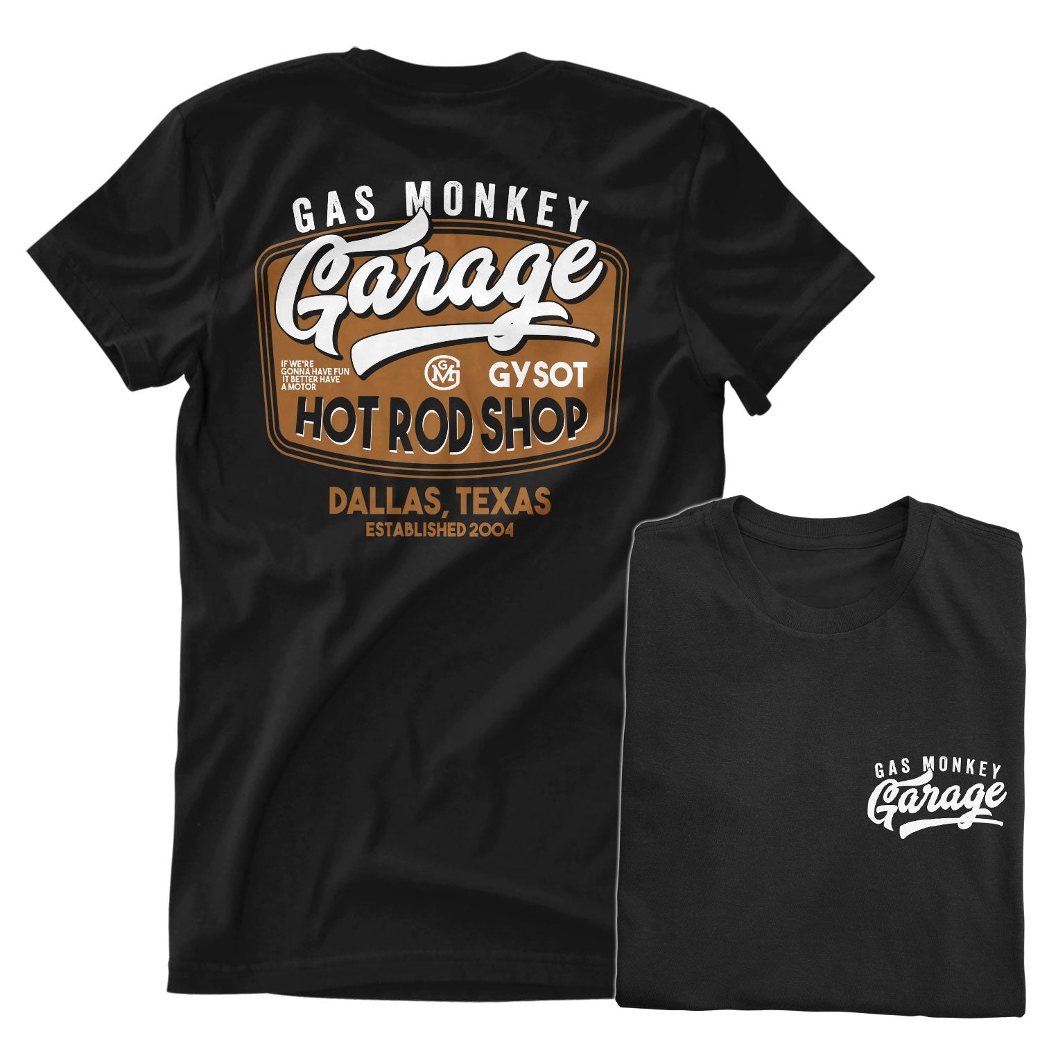 GMG Rusty Hot Rod T-Shirt T-Shirt fra Gas Monkey Garage
