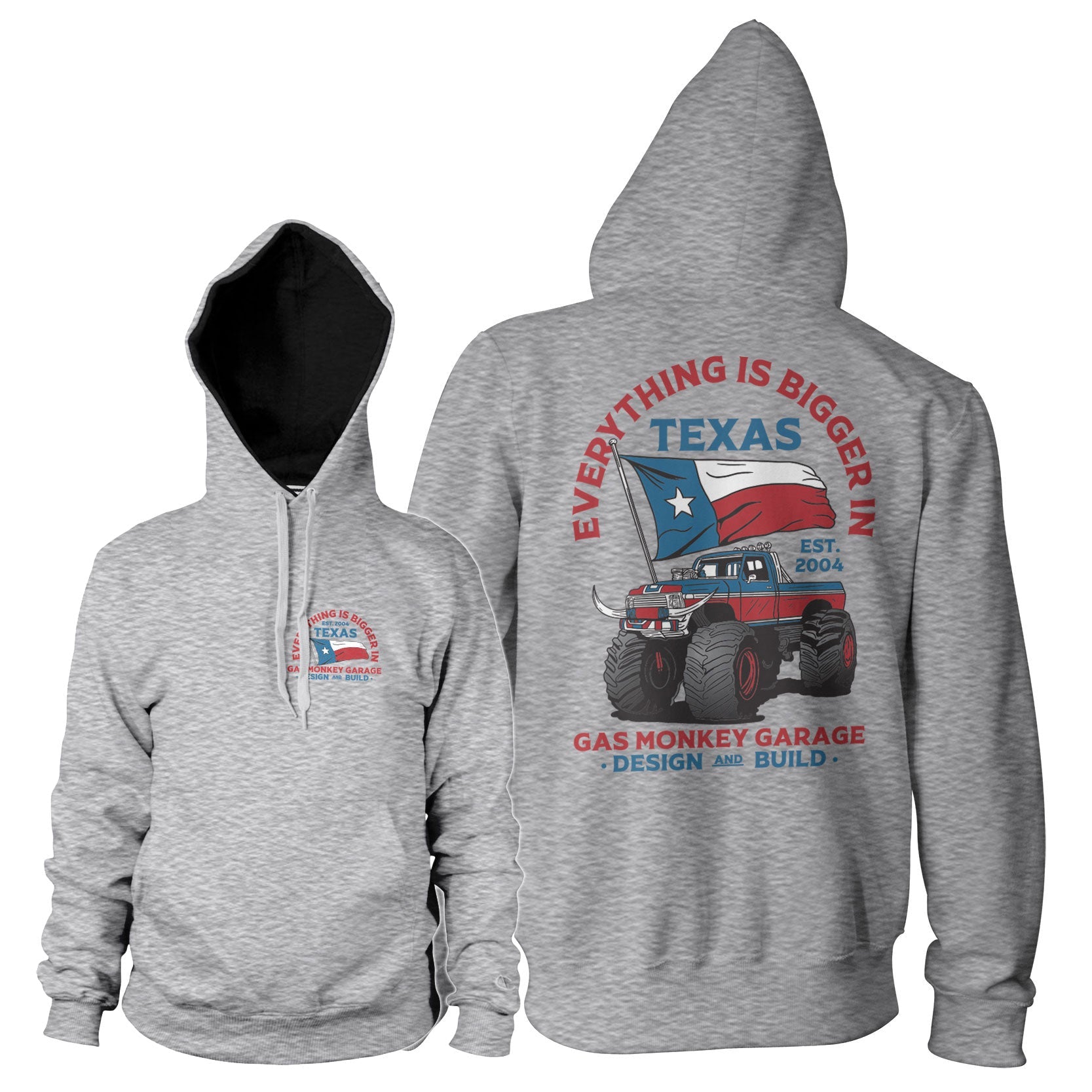 Everything Is Bigger In Texas Hoodie Hoodie fra Gas Monkey Garage