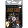 Guns N' Roses: Bullet Logo Button Badge Pack