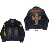 Guns N' Roses: Appetite For Destruction (Denim Blue) (Back & Sleeve Print) Jakke – officielt merchandise
