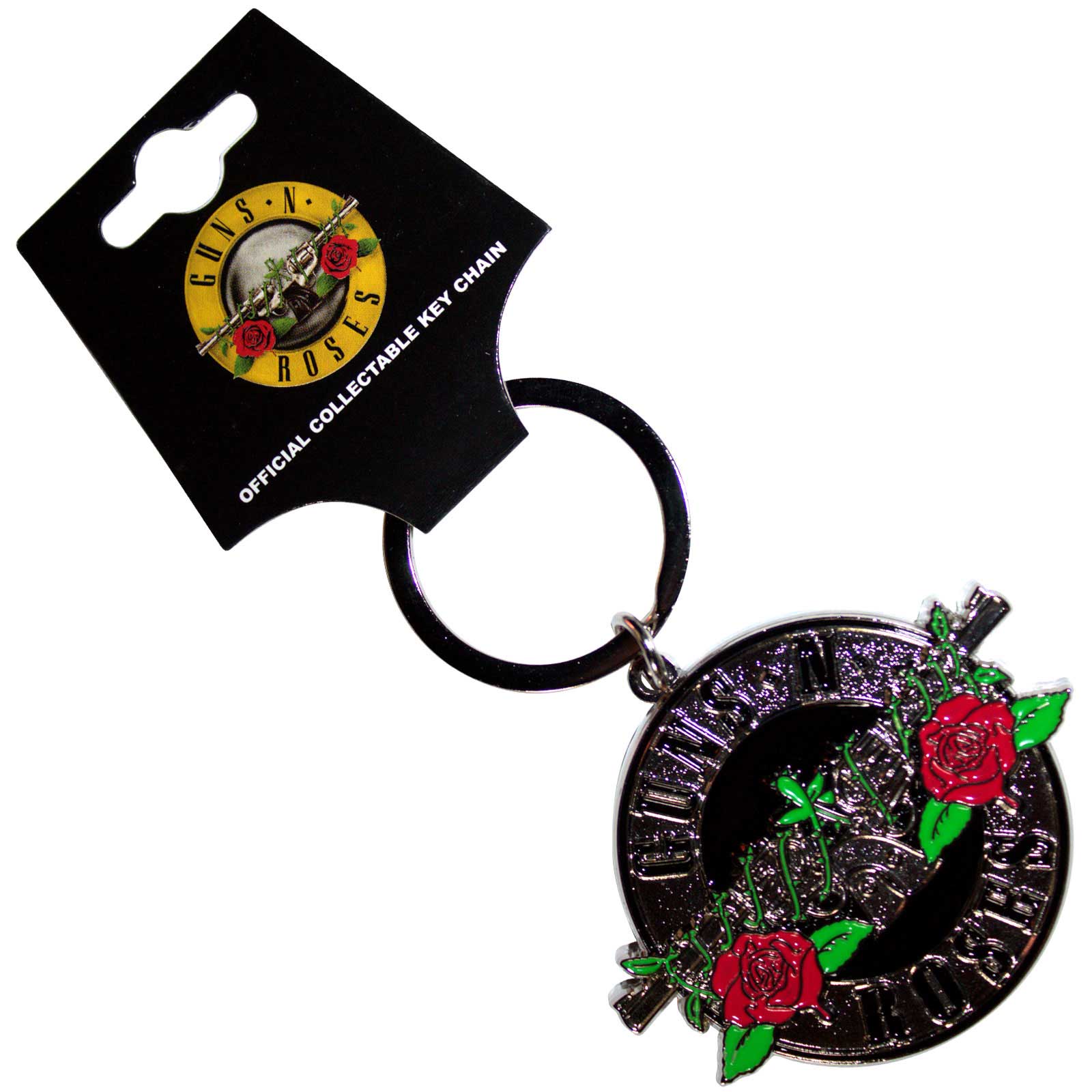 Guns N' Roses: Silver Circle Logo Keychain