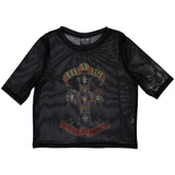 Guns N' Roses: Appetite For Destruction Crop Top (Kvinder) (Mesh)