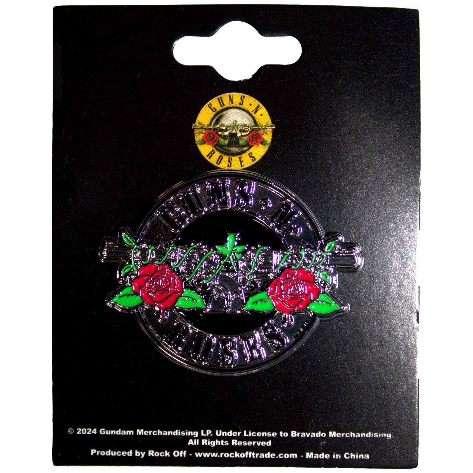 Guns N' Roses: Silver Circle Logo Pin Badge