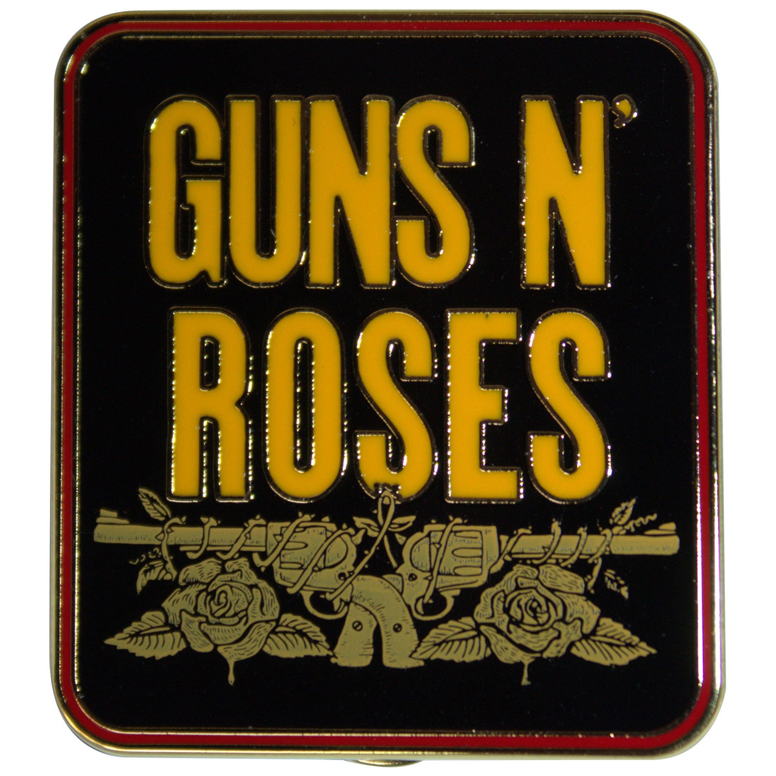 Guns N' Roses: Stacked Black Pin Badge
