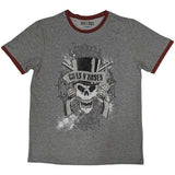 Guns N' Roses: Faded Skull Ringer T-Shirt