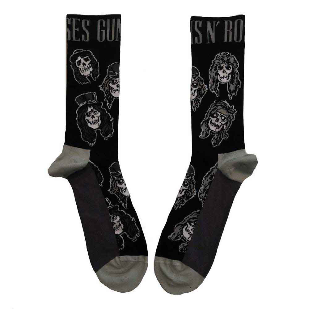 Guns N' Roses: Skulls Band Monochrome Ankle Socks