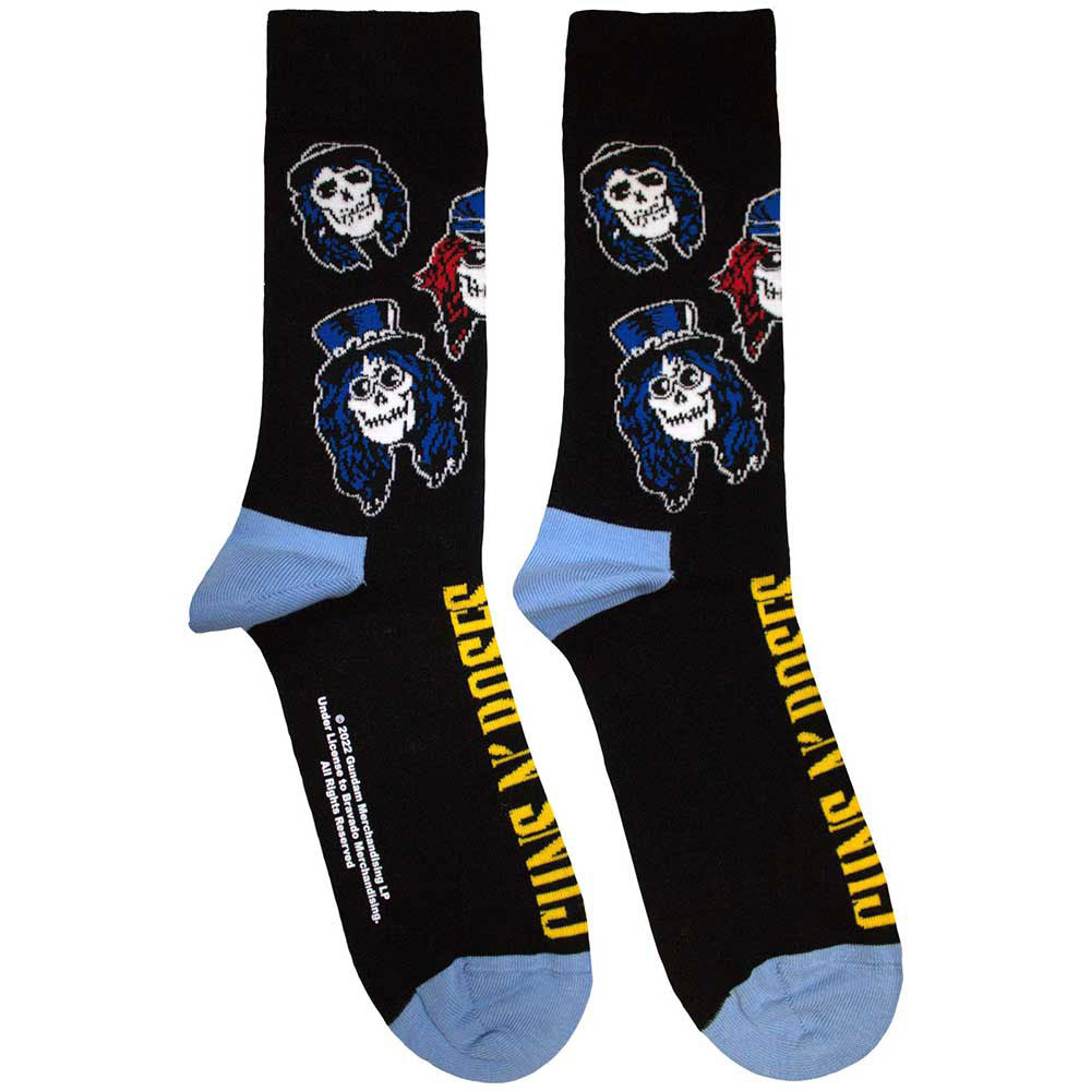 Guns N' Roses: Skulls Band (UK Size 4 - 7) Strømper – officielt merchandise