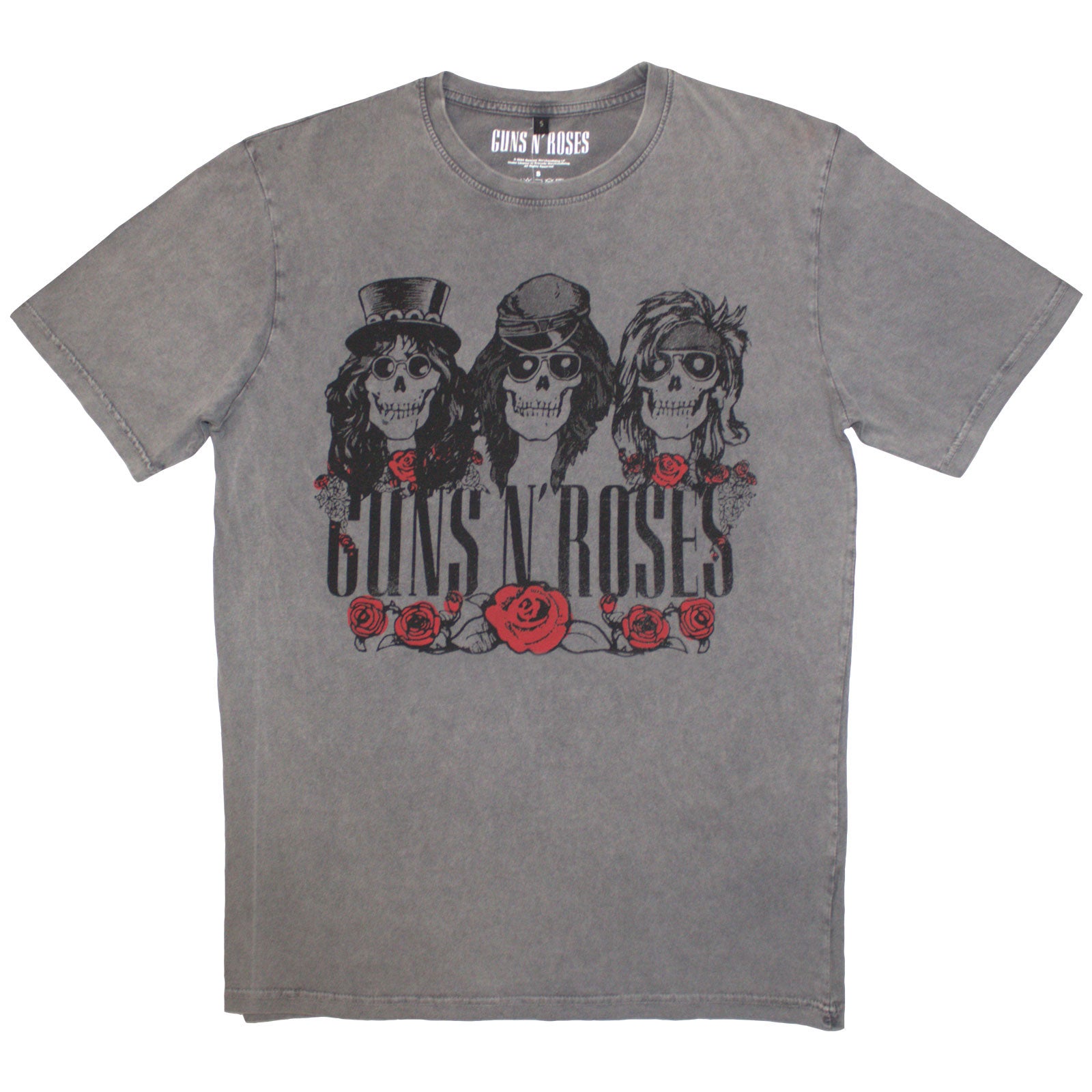 Guns N' Roses: Hell Group Stone Wash T-Shirt (Wash)
