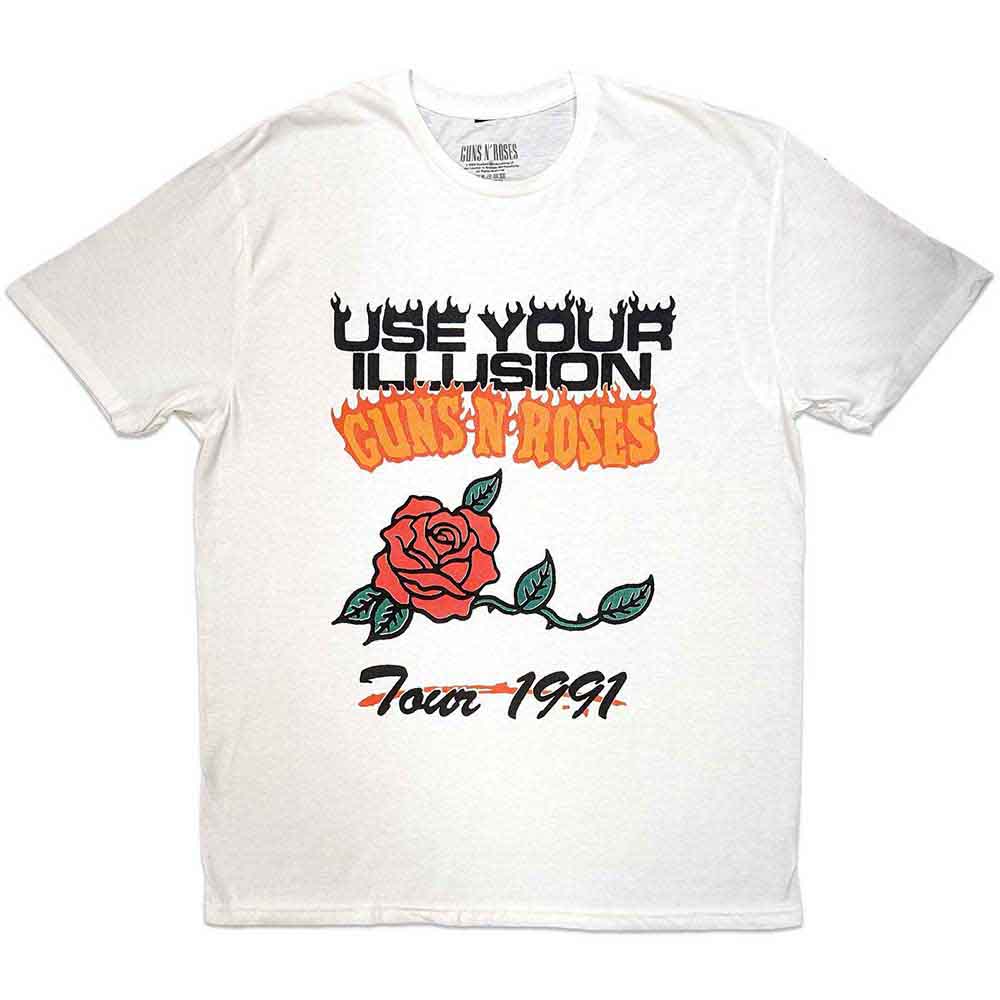 Guns N' Roses: Use Your Illusion Tour 1991 T-shirt – officielt merchandise