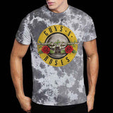 Guns N' Roses: Classic Logo (Dip - Dye On White) (Wash Collection) T-shirt – officielt merchandise