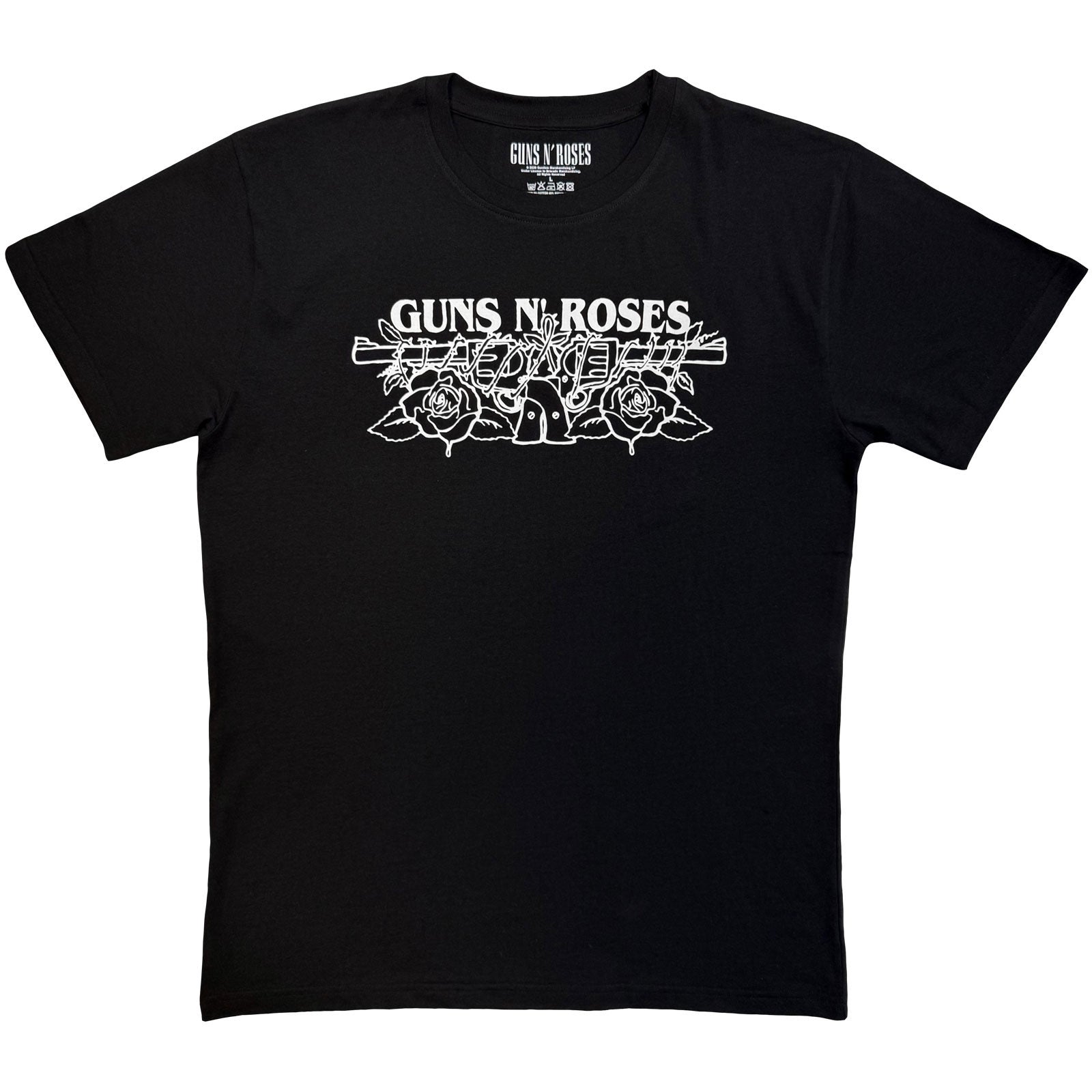 Guns N' Roses: Logo Mono T-shirt – officielt merchandise