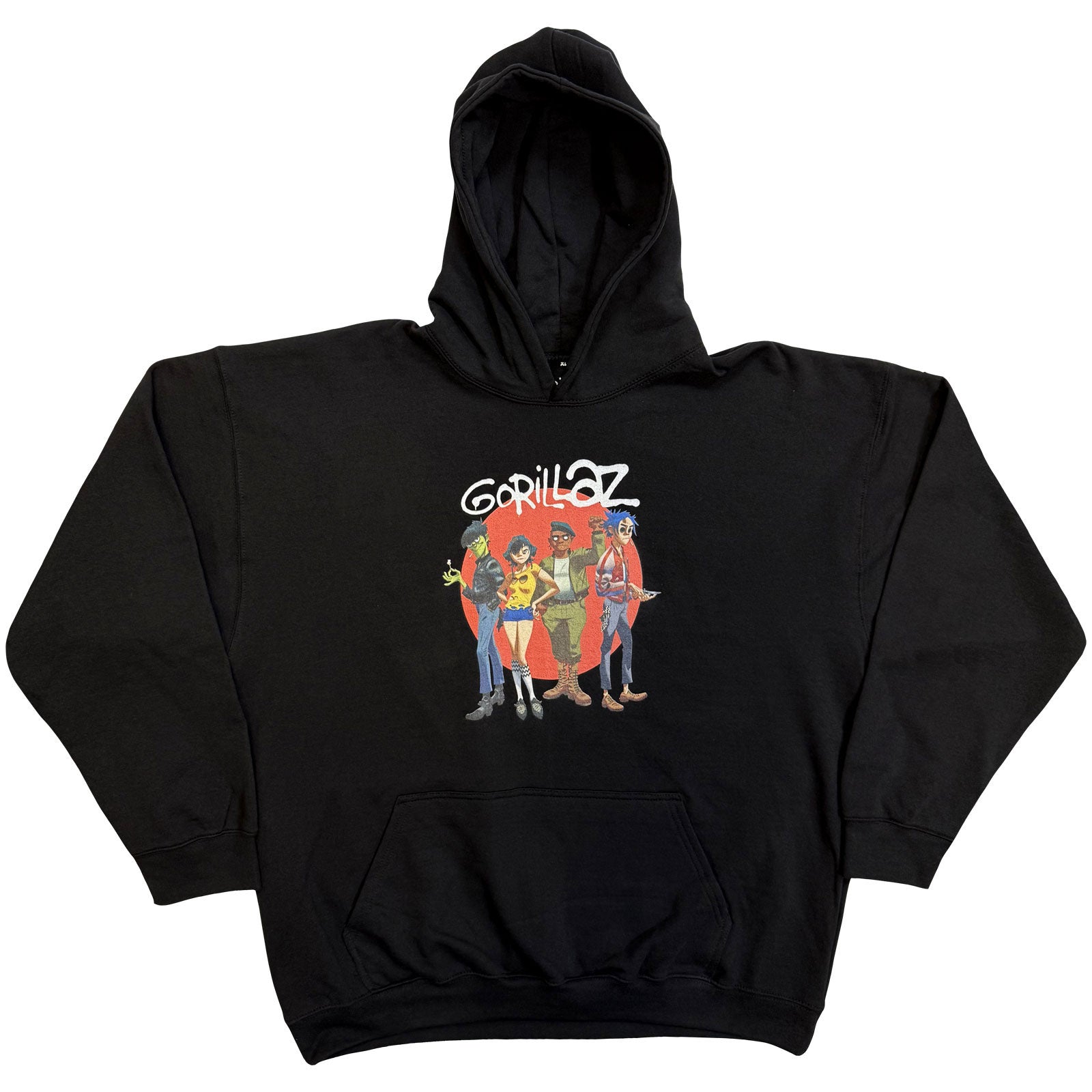 Gorillaz: Group Circle Rise Hoodie – officielt merchandise