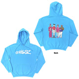 Gorillaz: Cracker Island (Light Blue) Hoodie – officielt merchandise