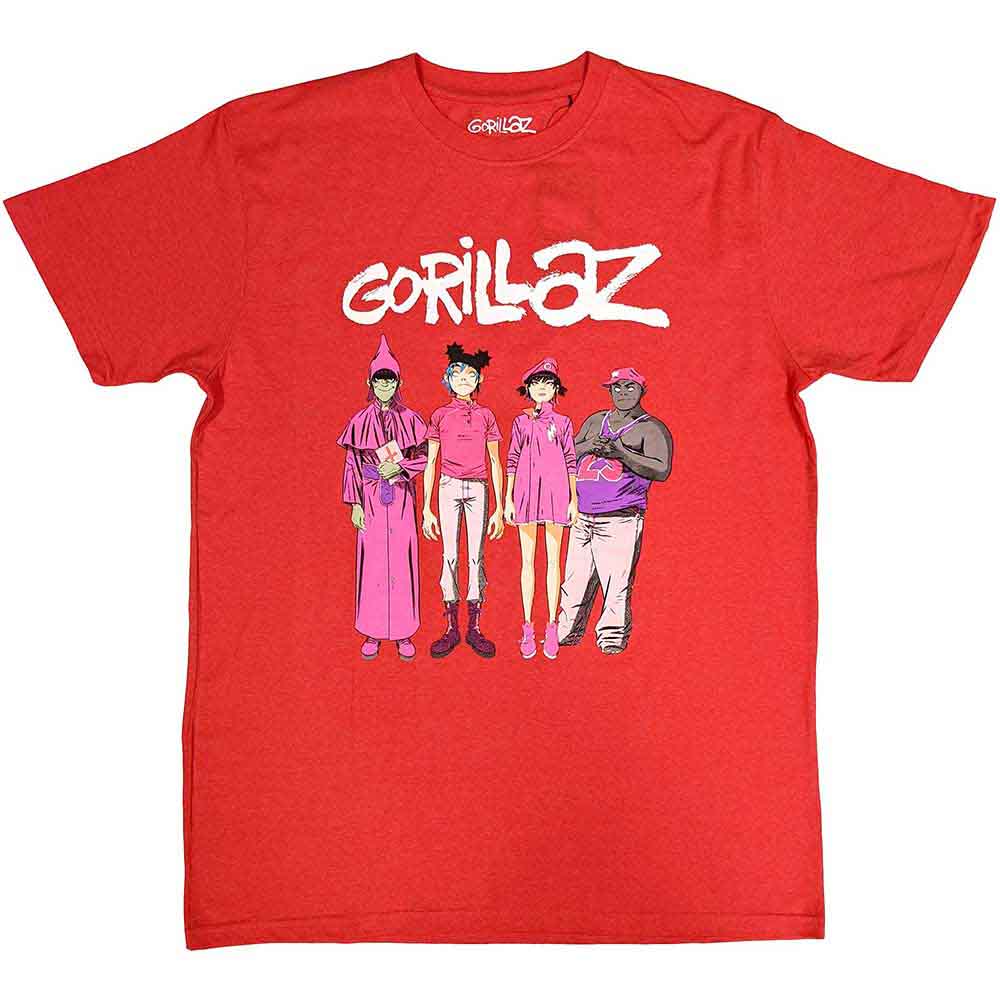 Gorillaz: Cracker Island Standing Group T-shirt – officielt merchandise