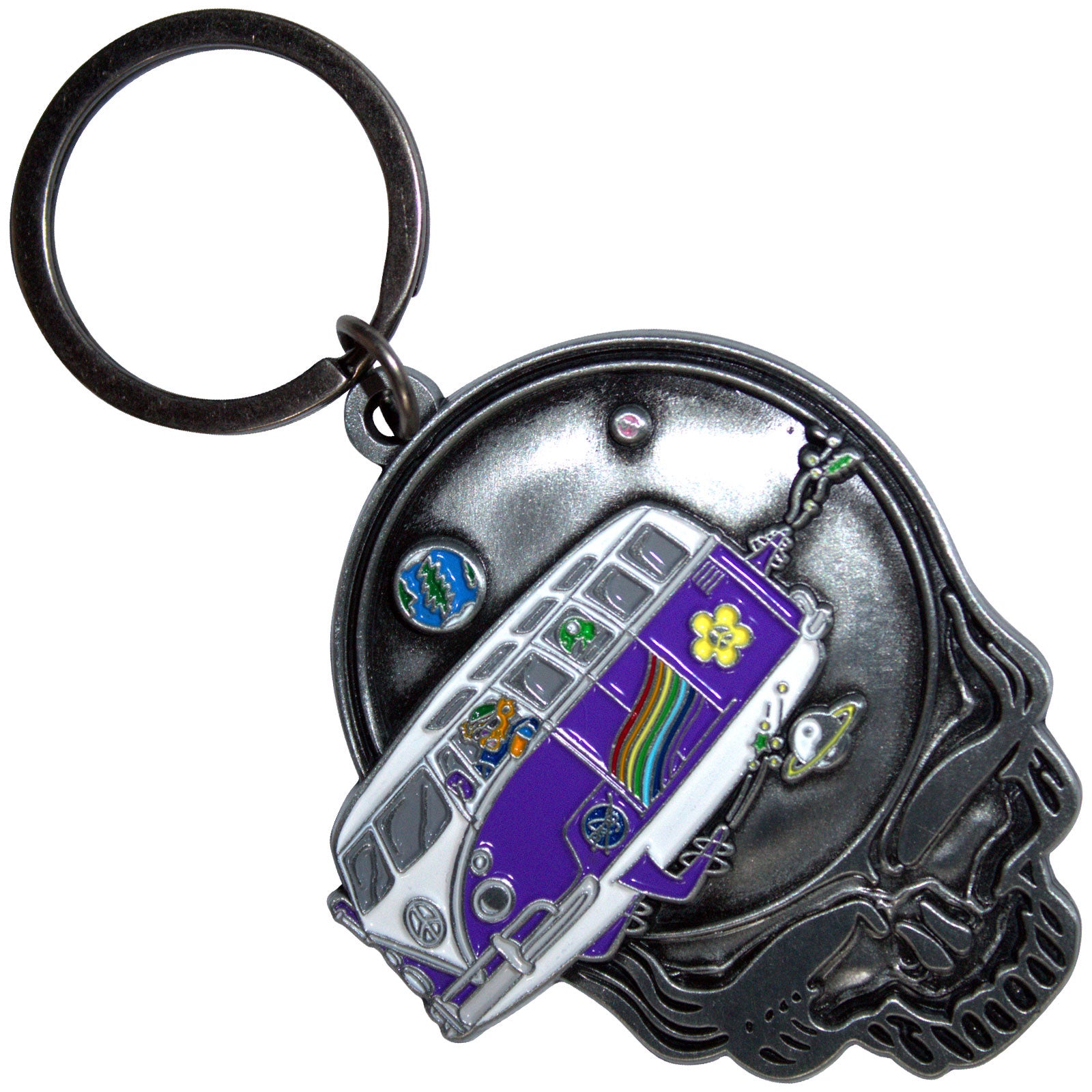 Grateful Dead: Space Your Face Bus Keychain