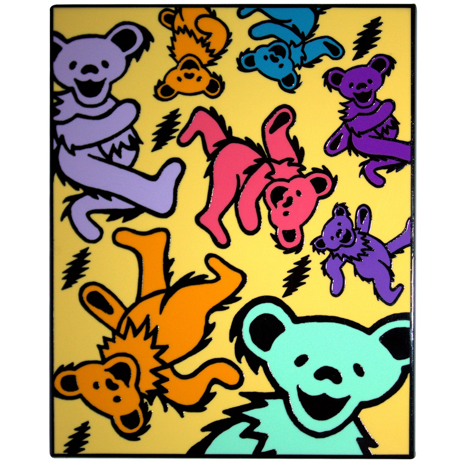 Grateful Dead: Dancing Bears & Lightning Bolts Premium Fridge Magnet