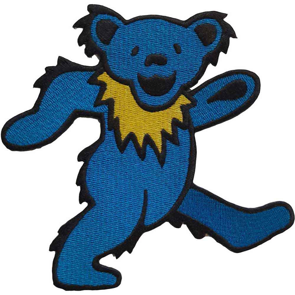 Grateful Dead: Blue Dancing Bear Patch – officielt merchandise
