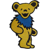 Grateful Dead: Yellow Dancing Bear Patch – officielt merchandise
