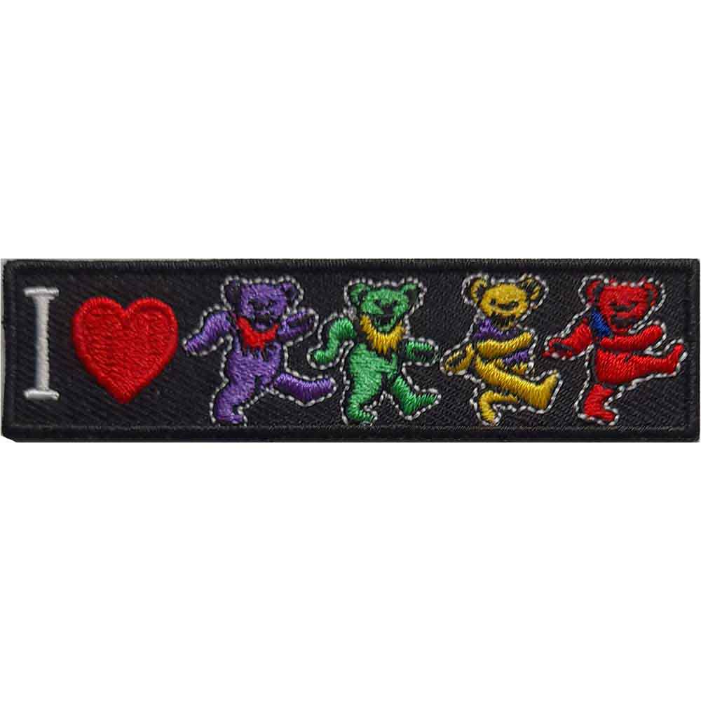 Grateful Dead: I Love Bears Patch – officielt merchandise