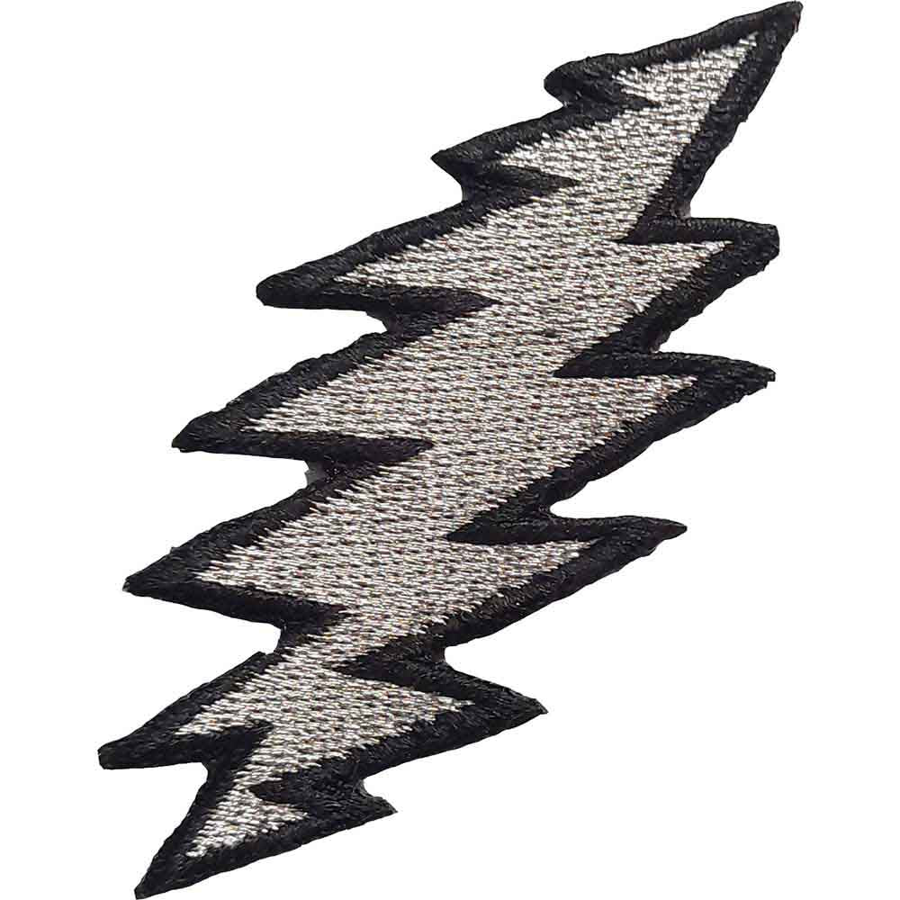 Grateful Dead: Lightning Silver Patch – officielt merchandise