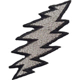 Grateful Dead: Lightning Silver Patch – officielt merchandise