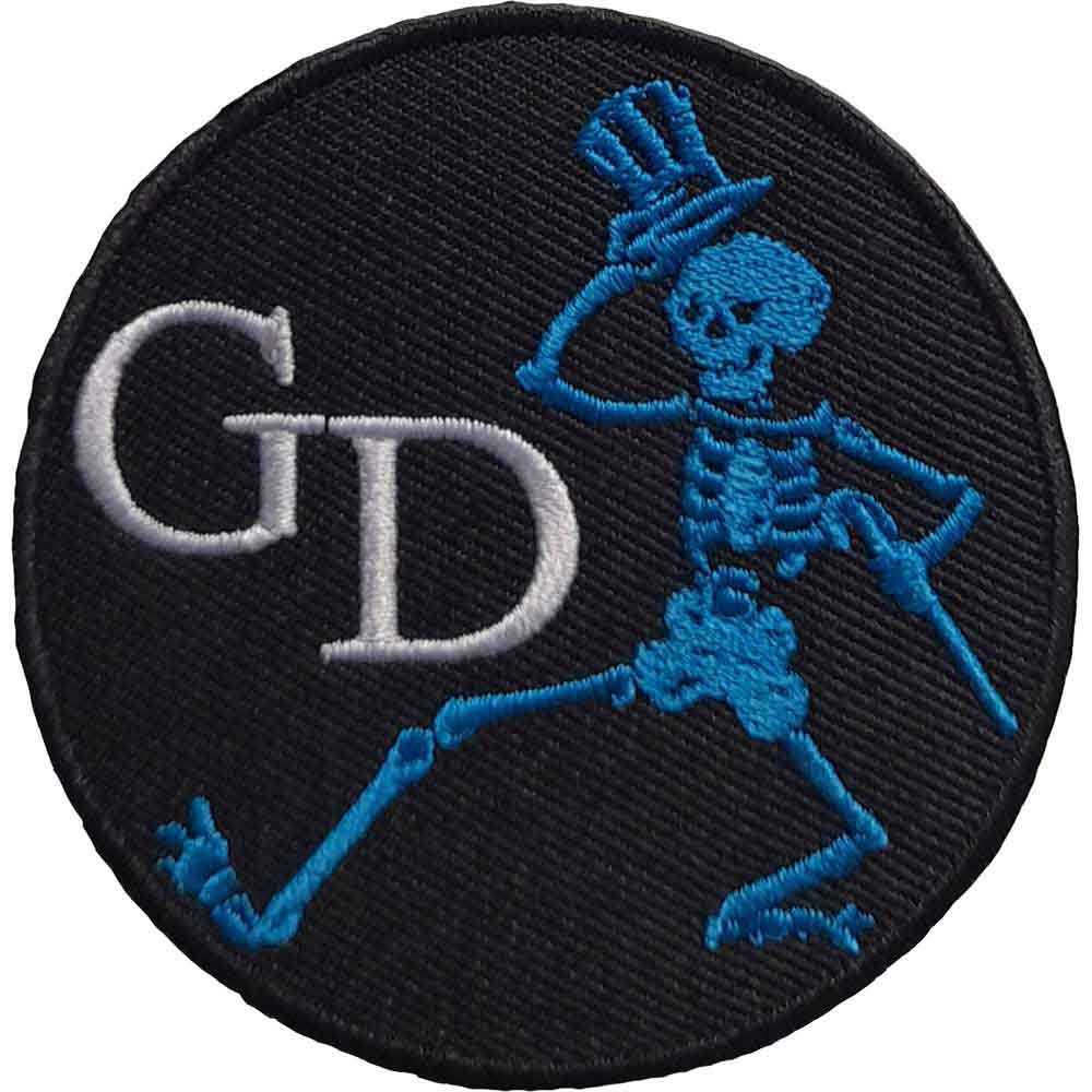 Grateful Dead: Skeleton Circle Patch – officielt merchandise