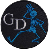 Grateful Dead: Skeleton Circle Patch – officielt merchandise