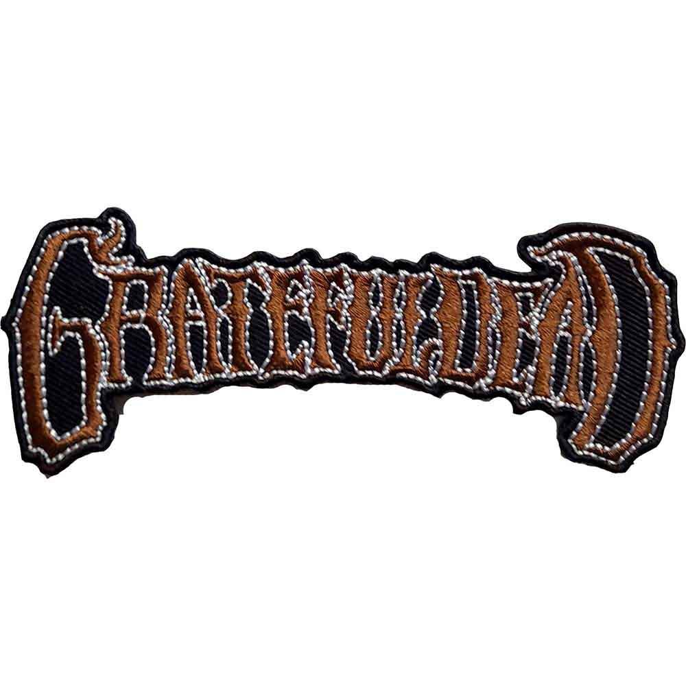 Grateful Dead: Gold Logo Patch – officielt merchandise