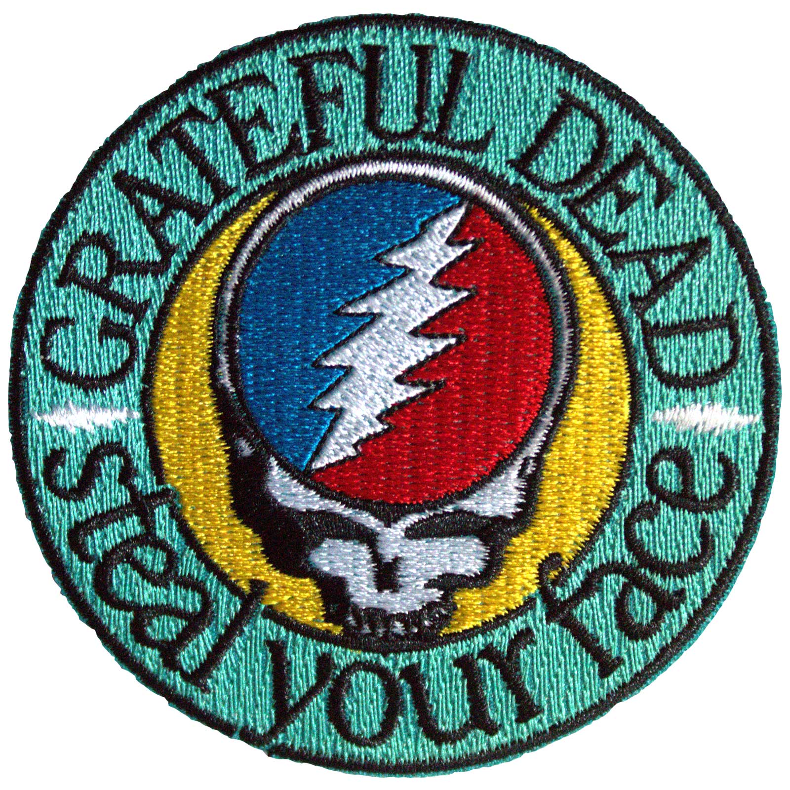 Grateful Dead: Steal Your Face Text Emblem Standard Patch