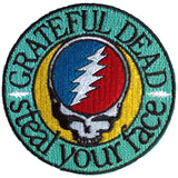 Grateful Dead: Steal Your Face Text Emblem Standard Patch