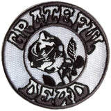 Grateful Dead: Black & White Rose Standard Patch