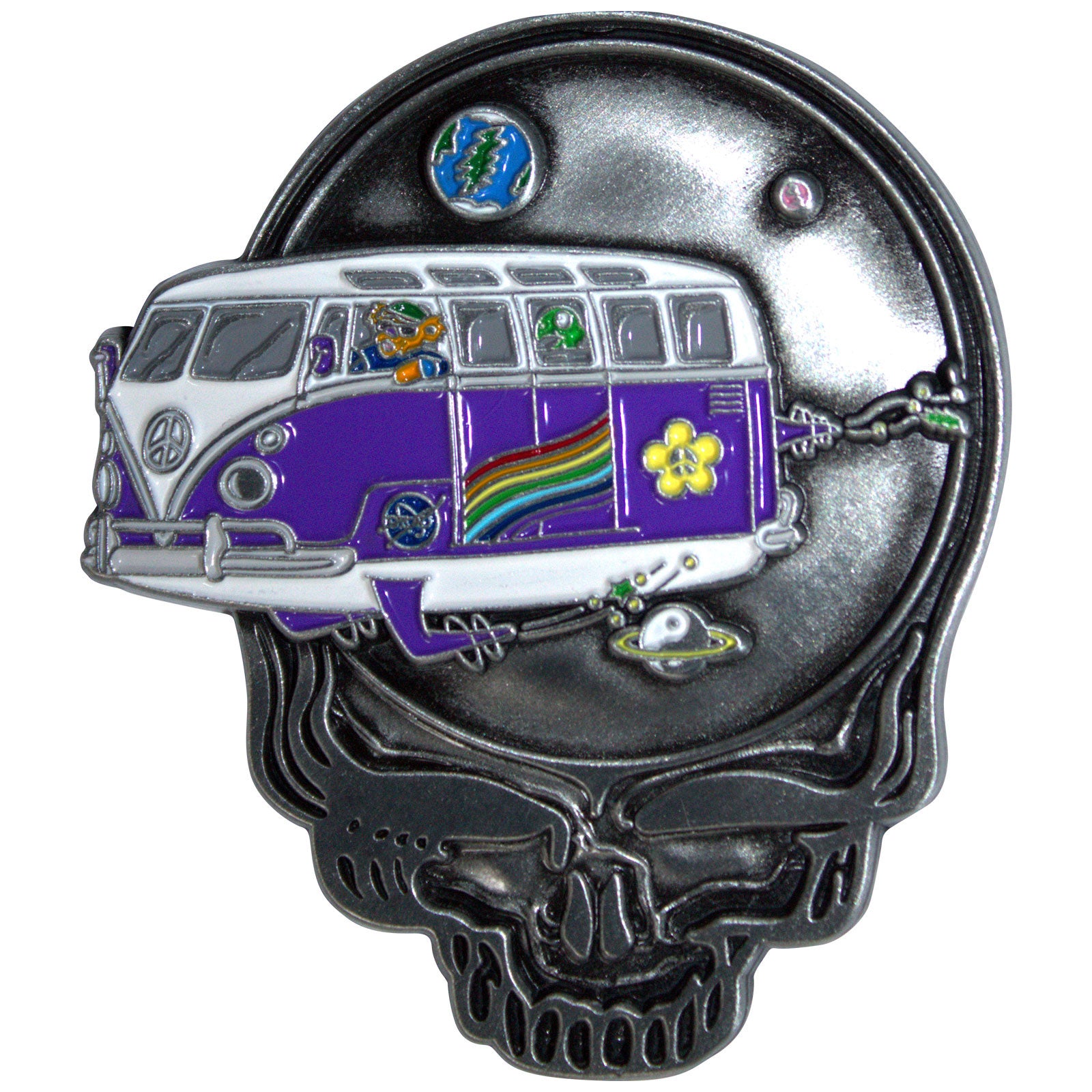 Grateful Dead: Space Your Face Bus Pin Badge