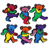 Grateful Dead: Multicoloured Dancing Bears Pin Badge Set