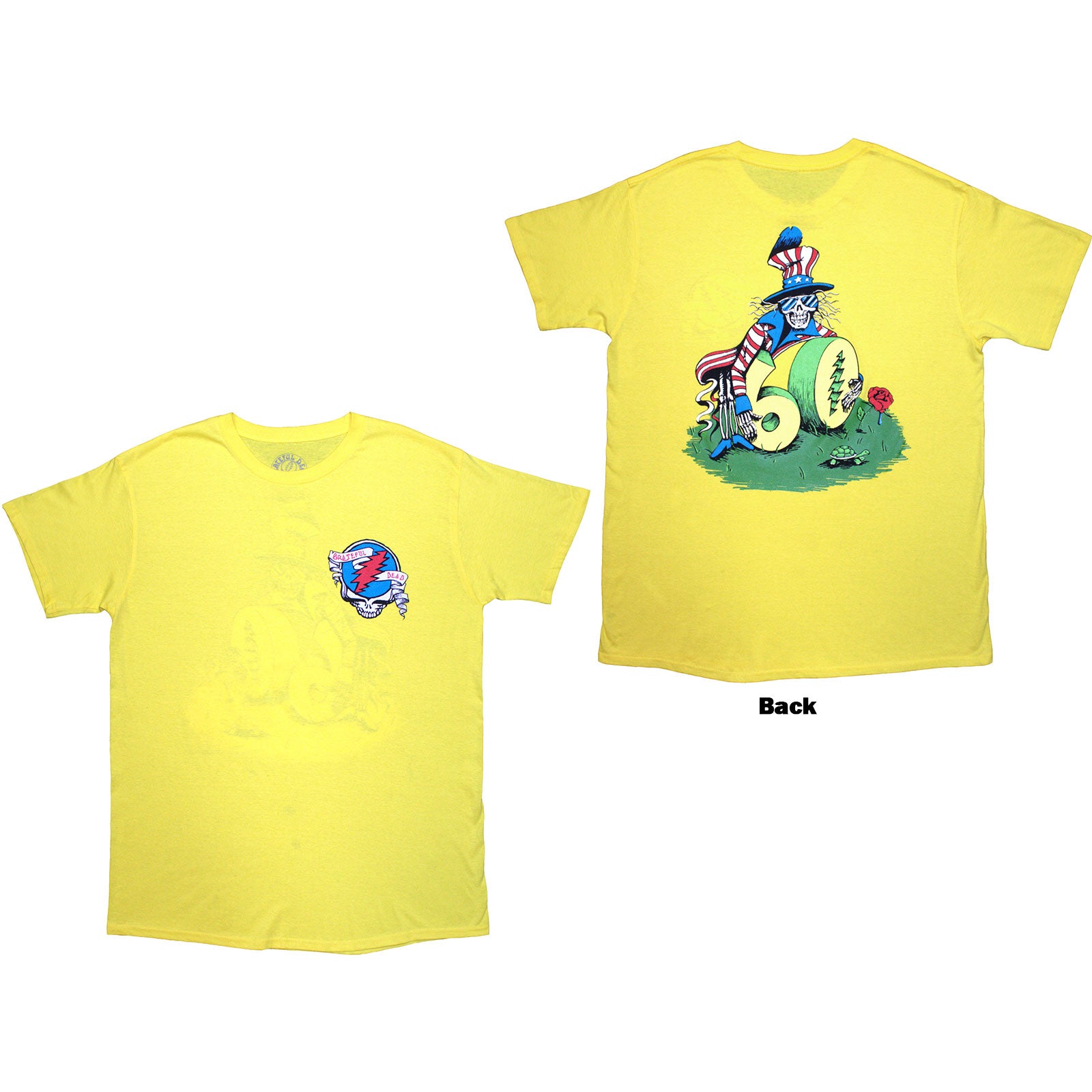 Grateful Dead: Rose Pose Yellow T-Shirt