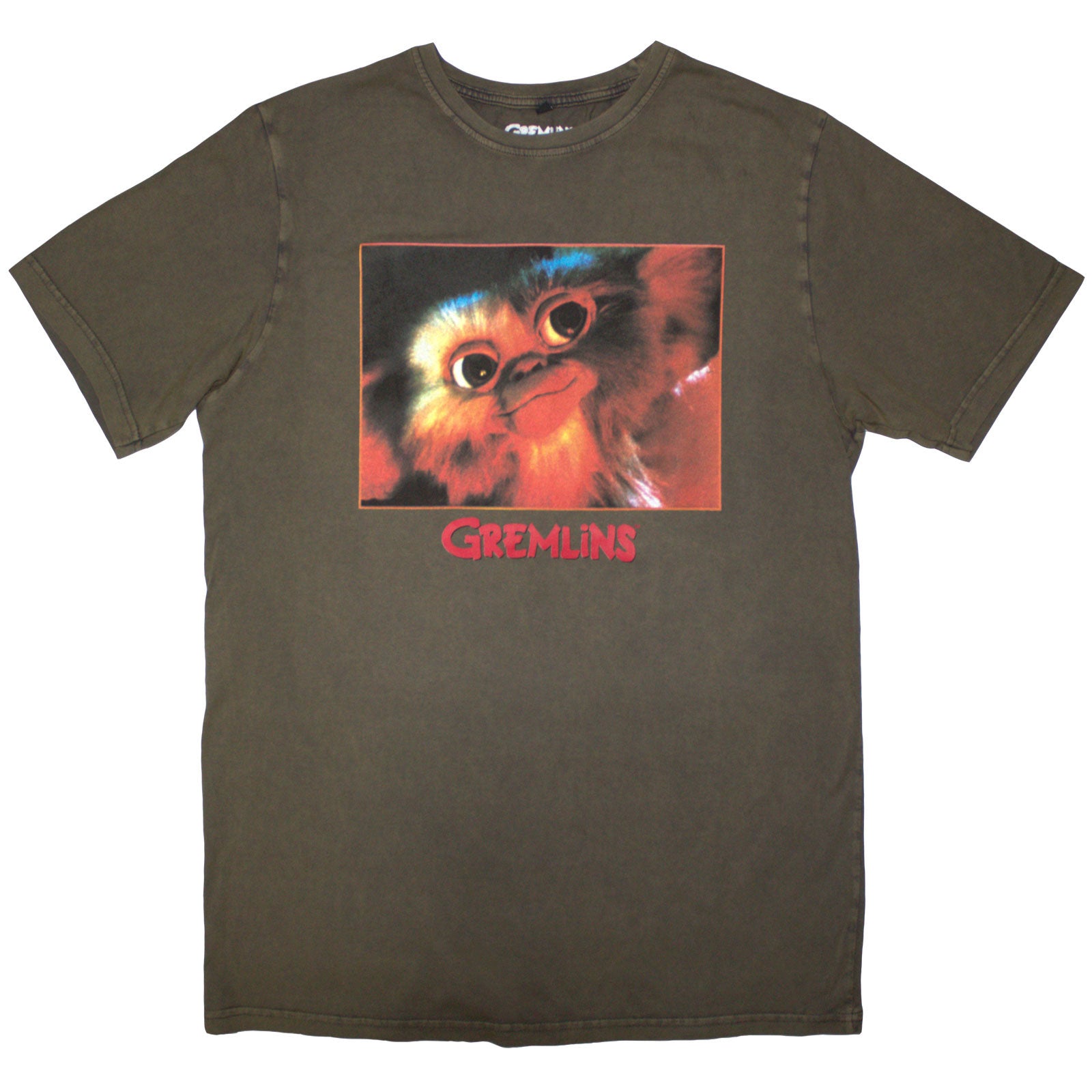 Gremlins: Gizmo Photo Stone Wash T-Shirt (Wash)