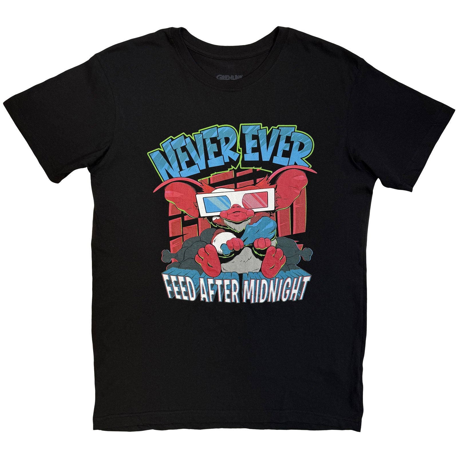 Gremlins: Never Ever Feed After Midnight T-shirt – officielt merchandise